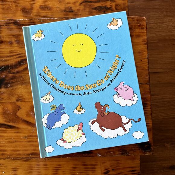 Vintage 1981 Where Does The Sun Go At Night? Hardcover Book - Picture 1 of 10